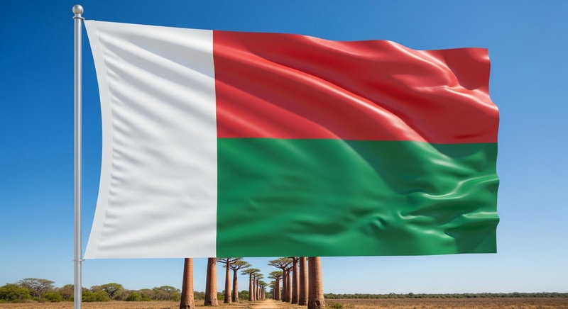 Quốc kỳ Madagascar mang màu sắc lịch sử của vương quốc Merina thời xưa