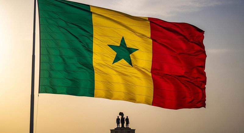 Quốc kỳ Senegal sử dụng ba dải màu dọc cùng ngôi sao xanh hy vọng