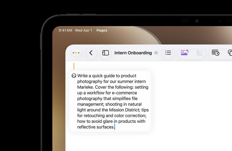 Siri AI có thể tạo bản nháp từ đầu hoặc phản hồi về nội dung bạn đã viết