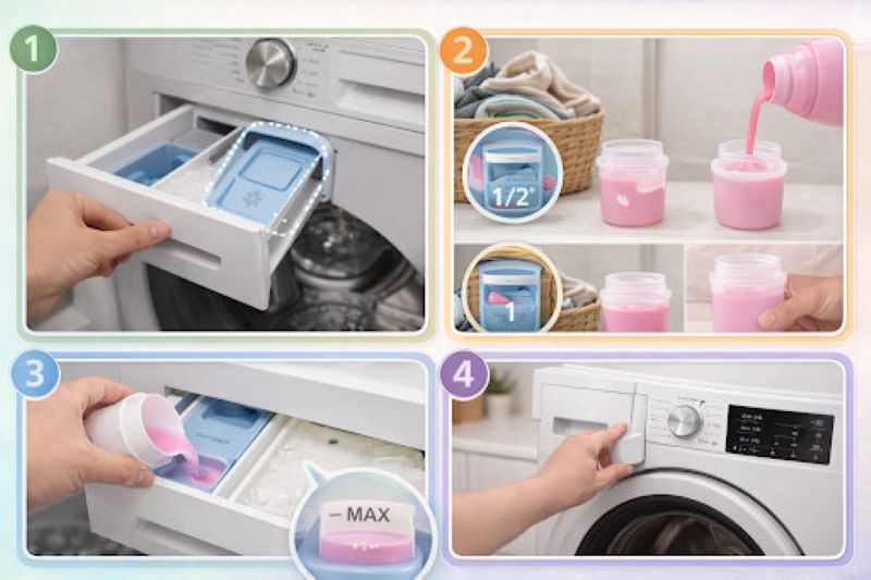 Một số máy giặt có thiết kế 3 ngăn