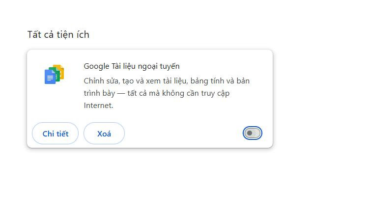 Tắt tạm thời các tiện ích