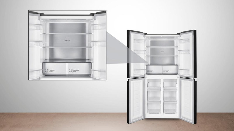 Thiết kế Multi Door 4 cánh giúp tủ lạnh Hitachi tối ưu không gian lưu trữ