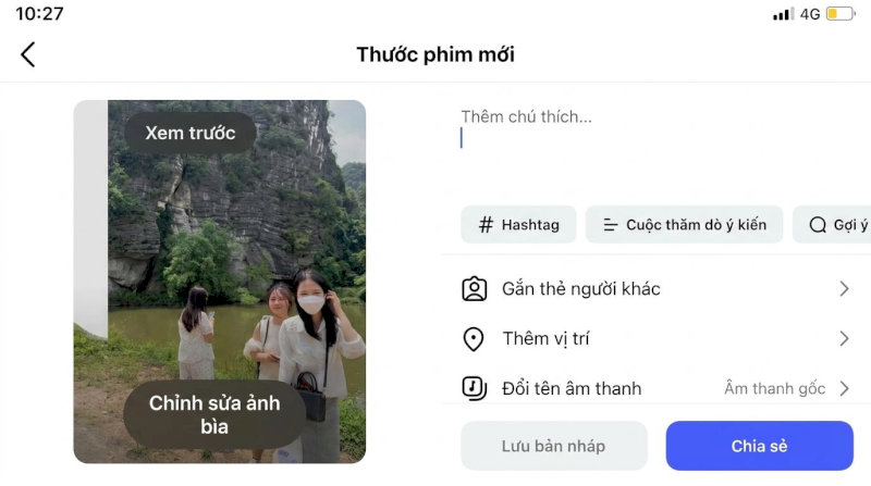 Thực hiện đăng tải video lên Instagram