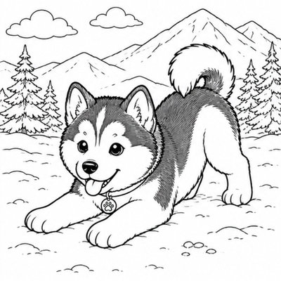 Alaska chạy giúp bé luyện tô nhân vật trong chuyển động thể hiện tốc độ