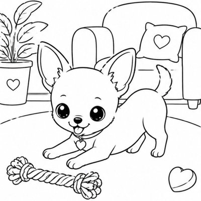 Chihuahua mặc áo thời trang giúp bé phối màu trang phục sáng tạo vui nhộn