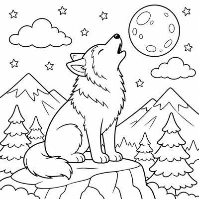 Đôi mắt xanh Husky giúp bé tập tô chi tiết nhỏ và tạo thần thái nhân vật