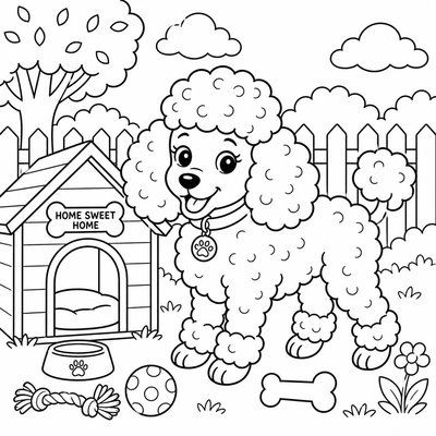 Màu đa dạng cho lông Poodle cho phép bé tự do sáng tạo bảng màu cá nhân