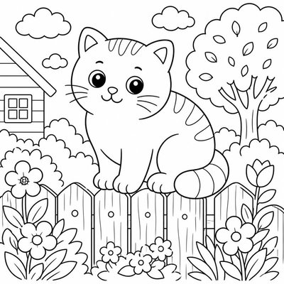 Đường viền rõ ràng giúp bé không bị lệch nét khi tô
