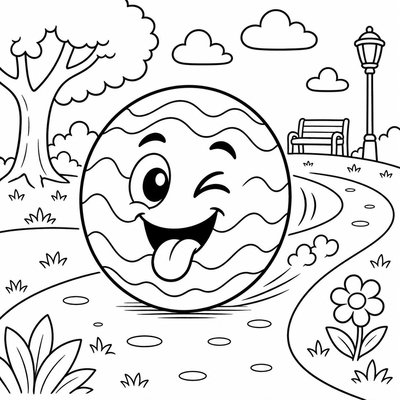 Bóng và bạn bè hoạt hình giúp bé tô nhiều nhân vật vui nhộn phối màu cùng nhau