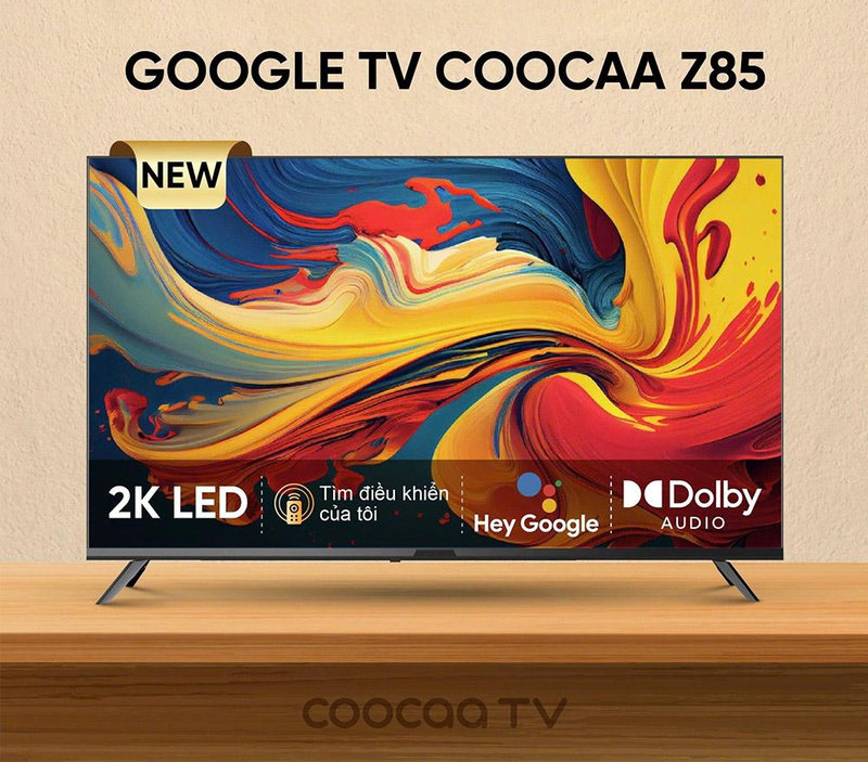Tivi Coocaa 43 inch mang đến giải pháp giải trí mỏng nhẹ và phù hợp với nhiều diện tích phòng