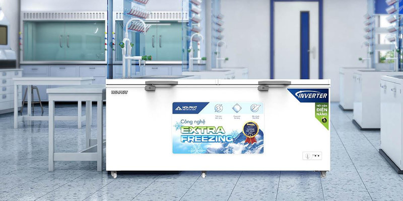 Tủ đông Hòa Phát Inverter 783 lít HPF AD8783 đáp ứng nhu cầu lưu trữ lớn