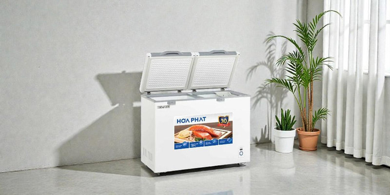 Tủ đông 1 ngăn đông, 1 ngăn mát Hòa Phát