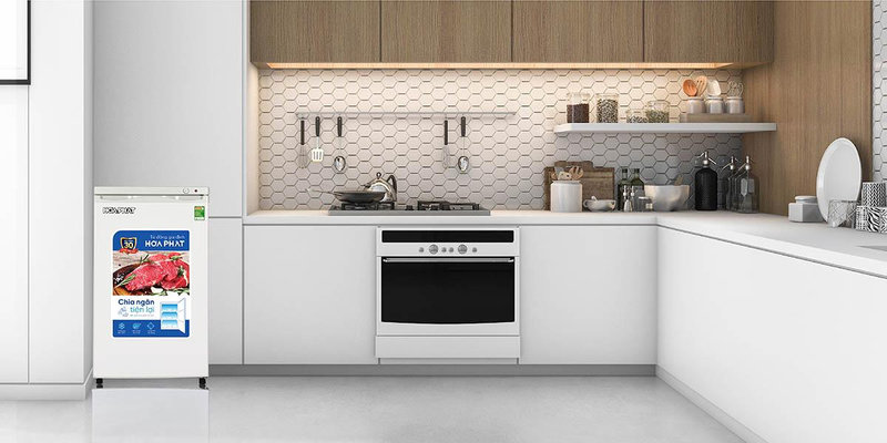 Tủ đông đứng Hòa Phát 106 lít HPF UAH6106 nhỏ gọn cho gia đình