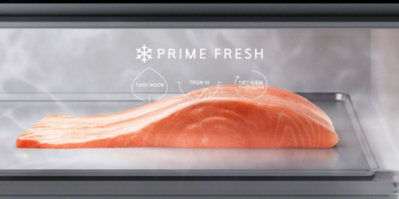 Ngăn cấp đông mềm Prime Fresh giúp giữ thực phẩm tươi ngon và bảo toàn dinh dưỡng