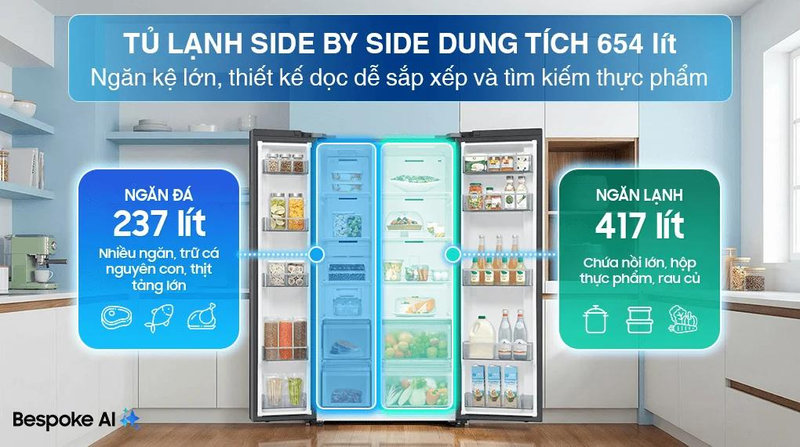 Tủ lạnh Samsung 2 cánh với nhiều ưu điểm nổi bật