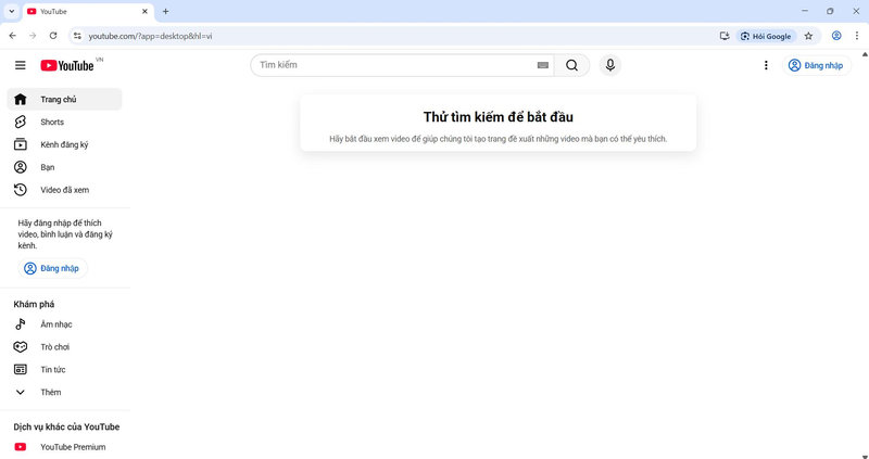 Vào trang web mà bạn muốn lưu lại