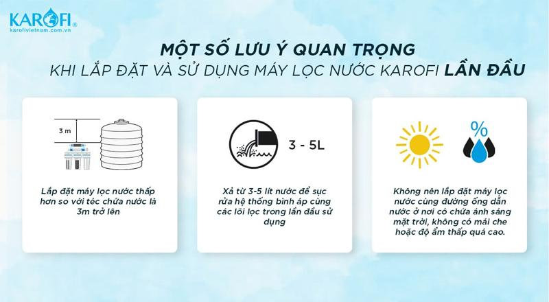 Vị trí lắp đặt máy lọc nước Karofi