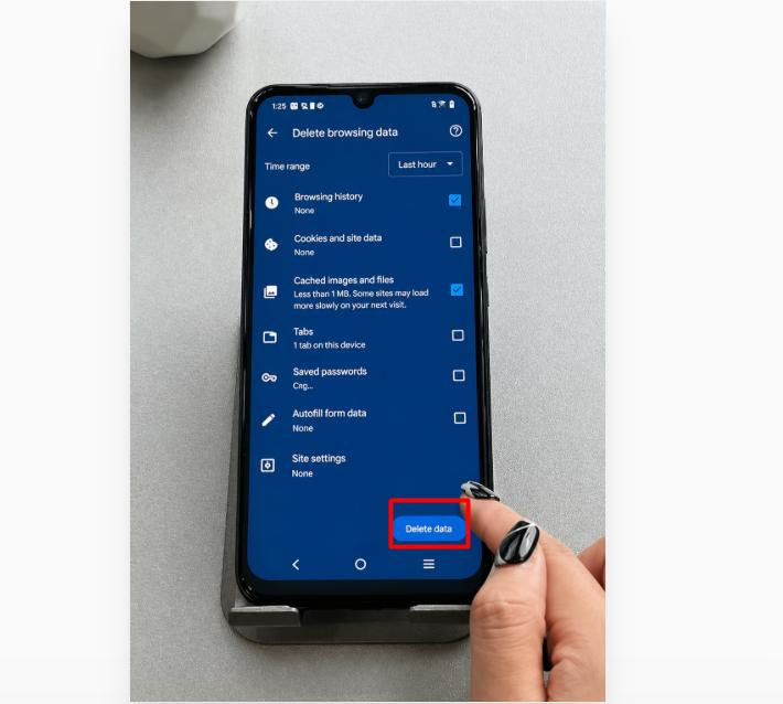 xóa cache chrome