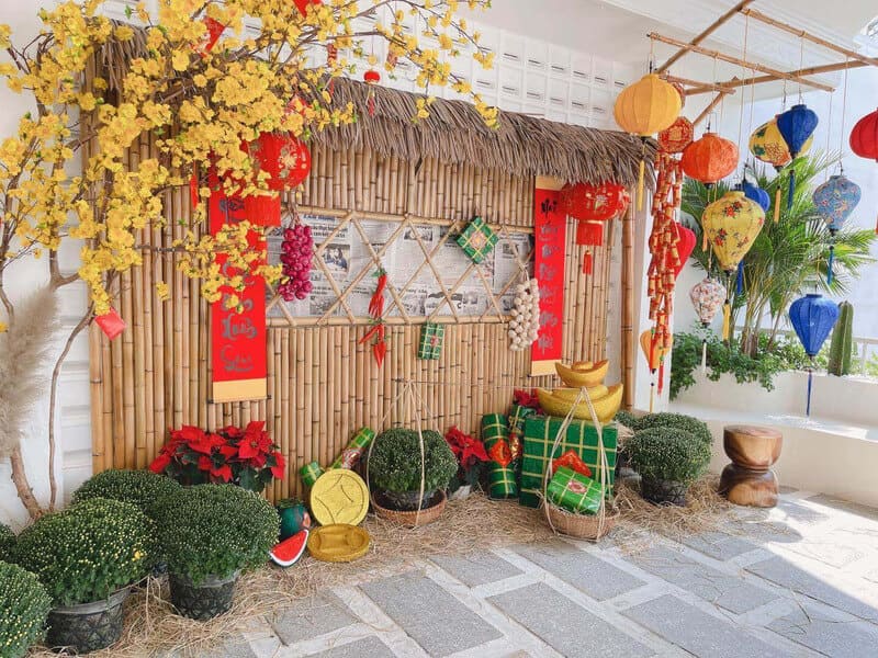 Trang trí Tết cho Phường Xã