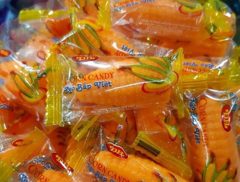 Kẹo bắp tạo hình trái bắp nhỏ