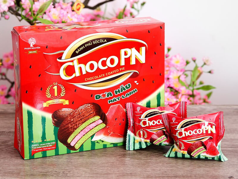 Bánh socola marshmallow vị dưa hấu Choco PN