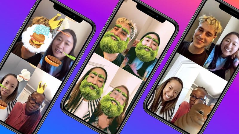 Cách bật filter trên Messenger khi call