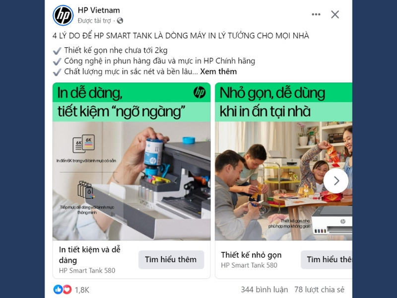 Quảng cáo quay vòng trên Facebook
