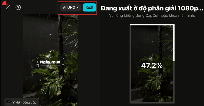 Xuất video về điện thoại
