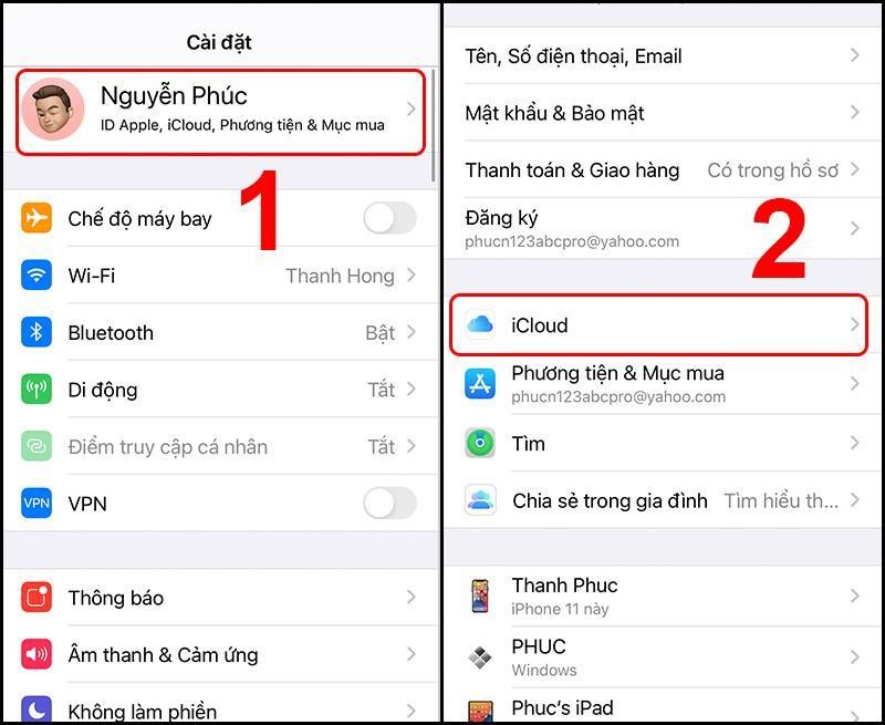 iCloud: Truy cập vào iCloud và tận hưởng lợi ích tuyệt vời của việc lưu trữ đám mây. Hình ảnh của bạn sẽ được an toàn và sẵn sàng để truy cập từ bất kỳ thiết bị nào bạn muốn mà không sợ mất dữ liệu.