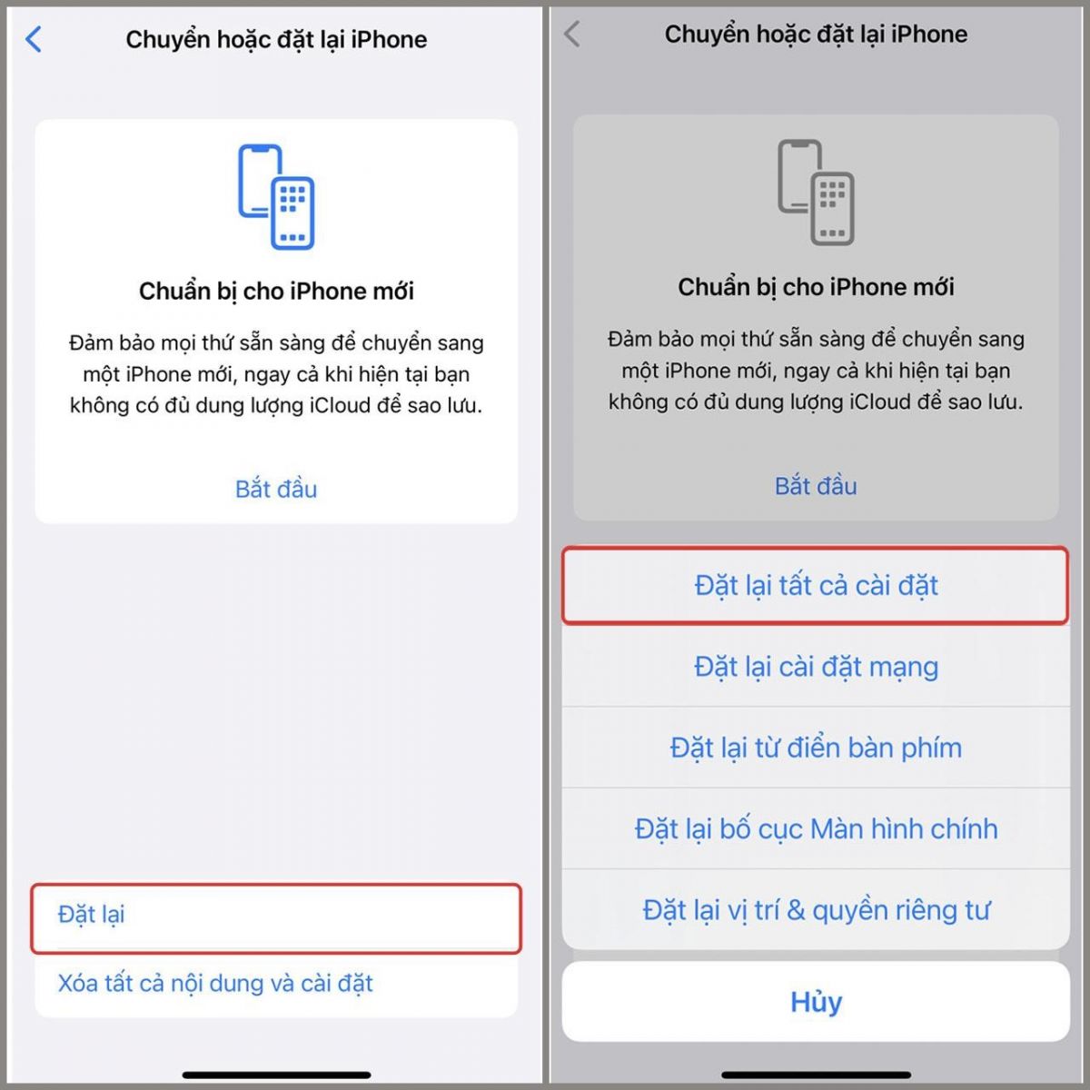 Cách chuyển dữ liệu từ Iphone sang Iphone