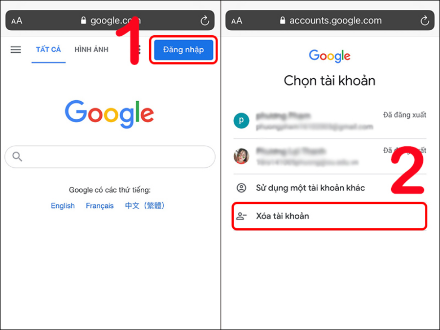 Cách đăng xuất tài khoản Google trên thiết bị khác