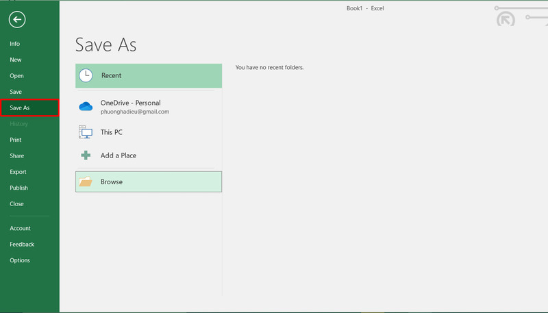 Chọn Save As để lưu thành bản mới