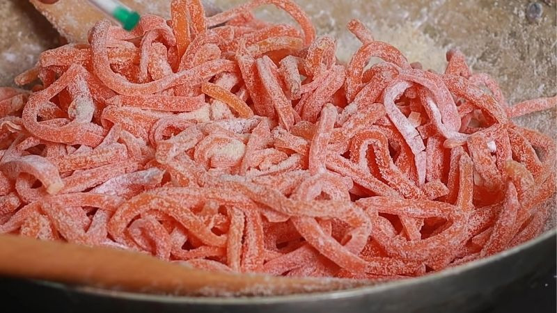 Thành phẩm mứt cà rốt