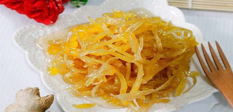 Thành phẩm mứt gừng dứa