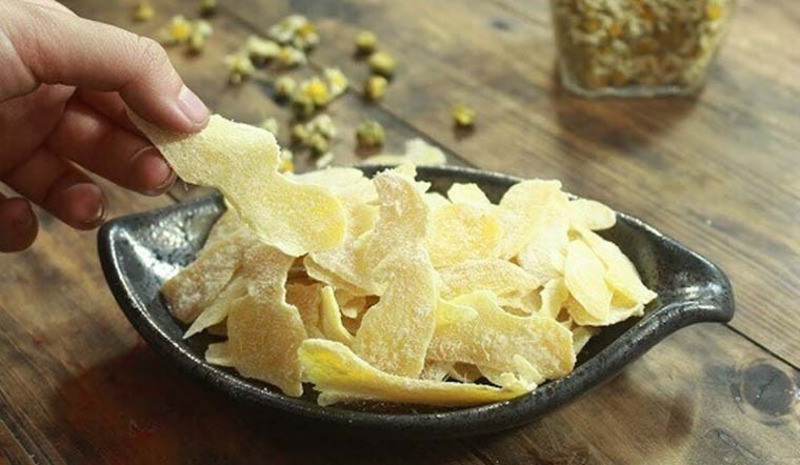 Mứt gừng sau khi làm xong