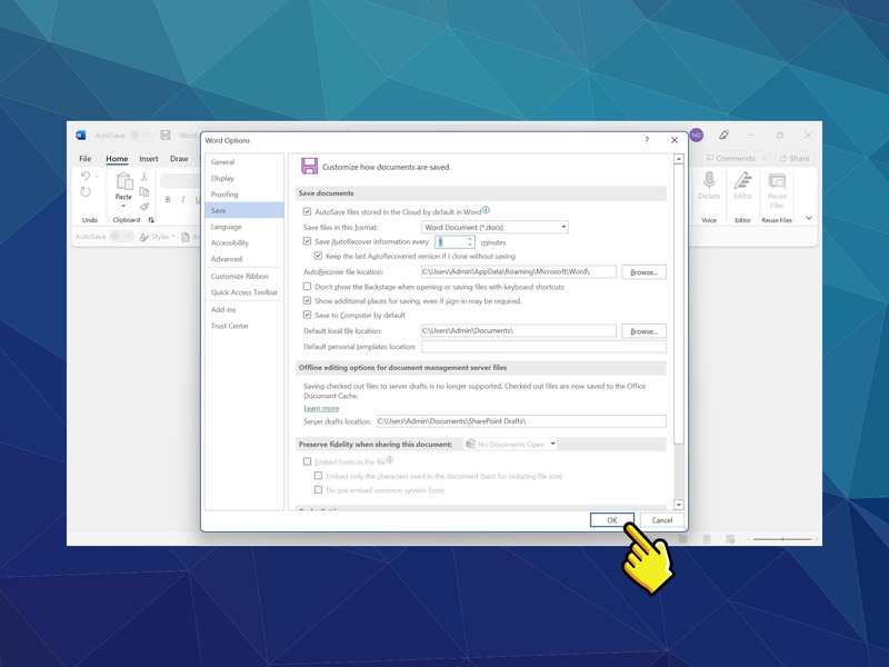 Nhấn Ok để hoàn tất