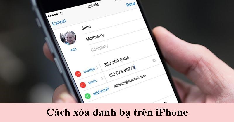 cach xo danh ba tren iphone