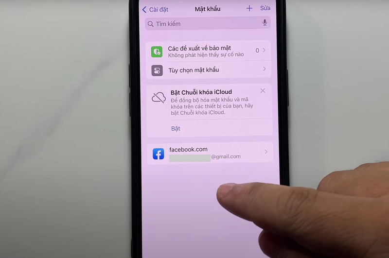 Tìm và chọn vào ứng dụng Facebook