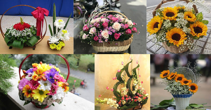 Những giỏ hoa tươi ngày 20/11