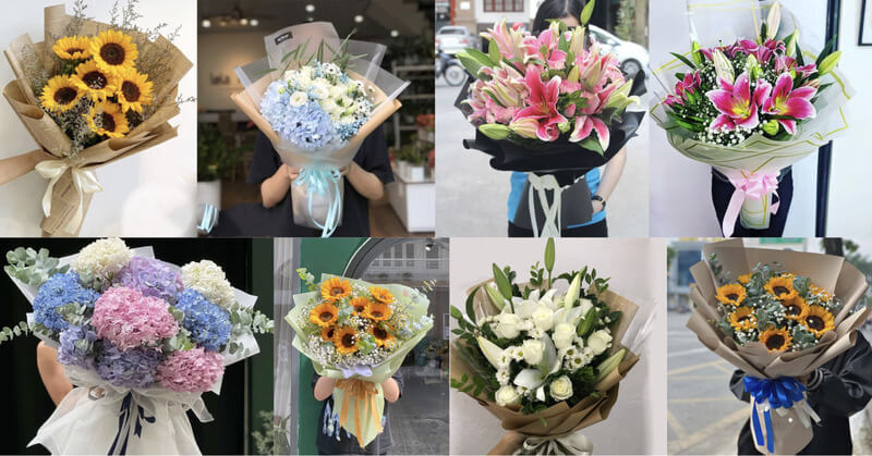 Những bó hoa tươi làm quà tặng 20/11