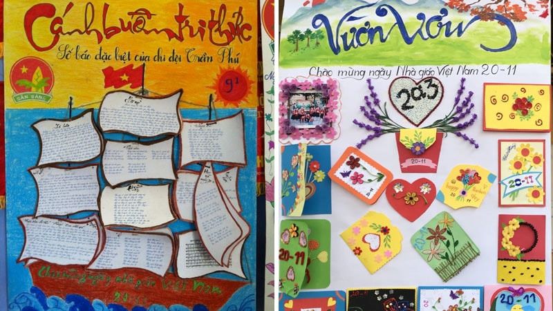 Báo tường chủ đề 20/11