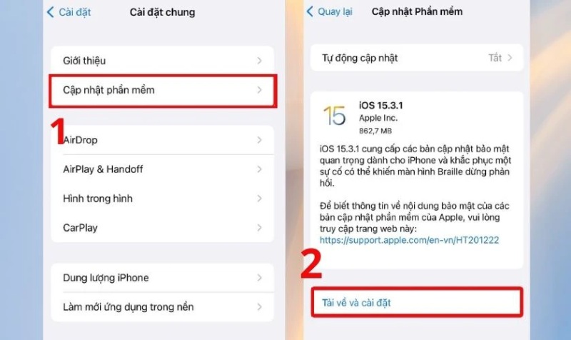 Cập nhật phầm mềm khi bật tính năng chạm 2 lần nhưng không mở màn hình iPhone