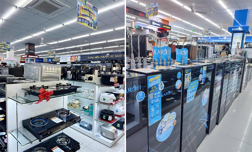 Không gian mua sắm hiện đại, trưng bày khoa học