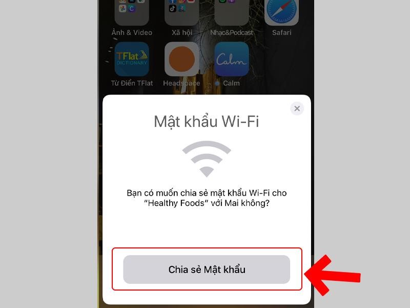 Chia sẻ Wifi iPhone