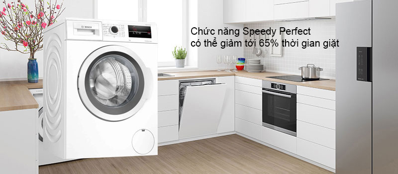 Chức năng Speedy Perfect có thể giảm tới 65% thời gian giặt