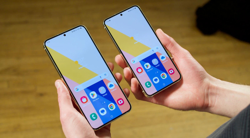 So sánh kích thước màn hình của Samsung Galaxy S23 và  S23 Plus