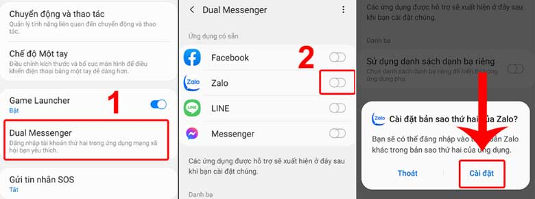 Có thể đăng nhập 2 tài khoản Zalo trên điện thoại có tính năng Dual Messenger.