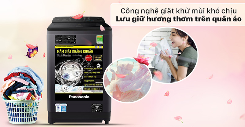 Máy giặt Panasonic 8.5 Kg NA-F85A9BRV - Giặt khử mùi