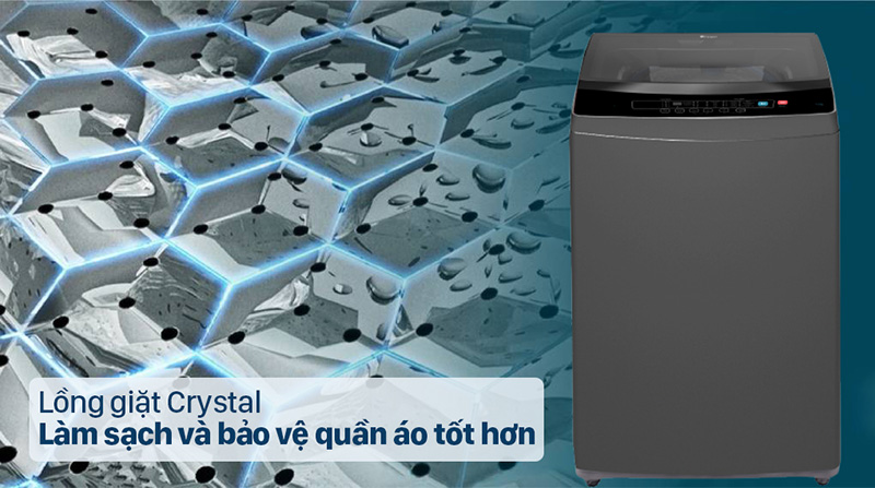 Máy giặt Casper - Lồng giặt Crystal bằng thép không gỉ