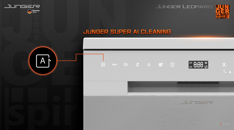 Junger Super AI Cleaning máy rửa chén DWJ-140